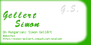 gellert simon business card